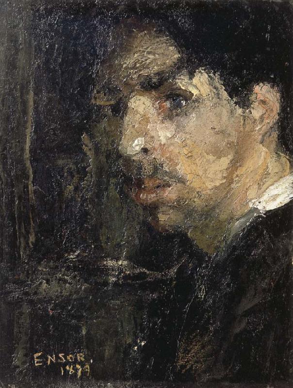 James Ensor Self-Portrait,Called The Big Head Germany oil painting art